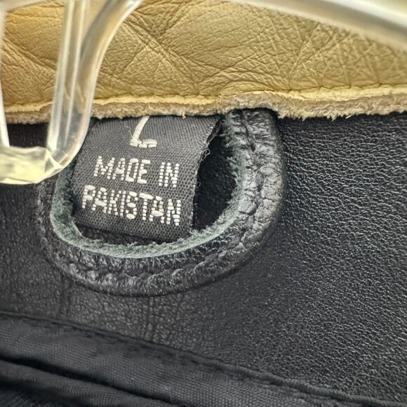 Flying Biker Oakwood Leather Motorcycle Jacket Women L Black Red Thinsulate - Picture 4 of 16